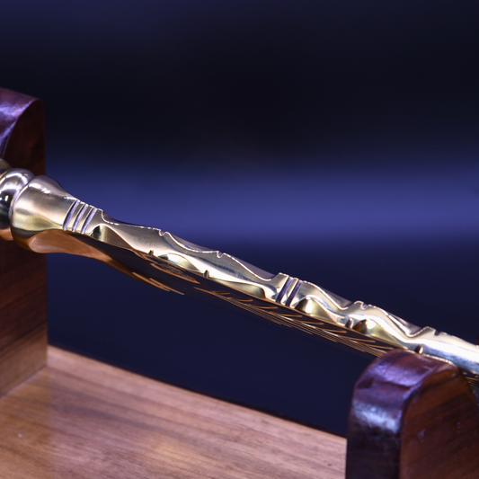 "The Sovereign Thorn" — Full Gold Collector Knife