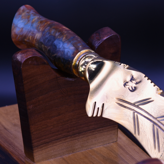 "The Sirocco" — Full Gold Collector Knife