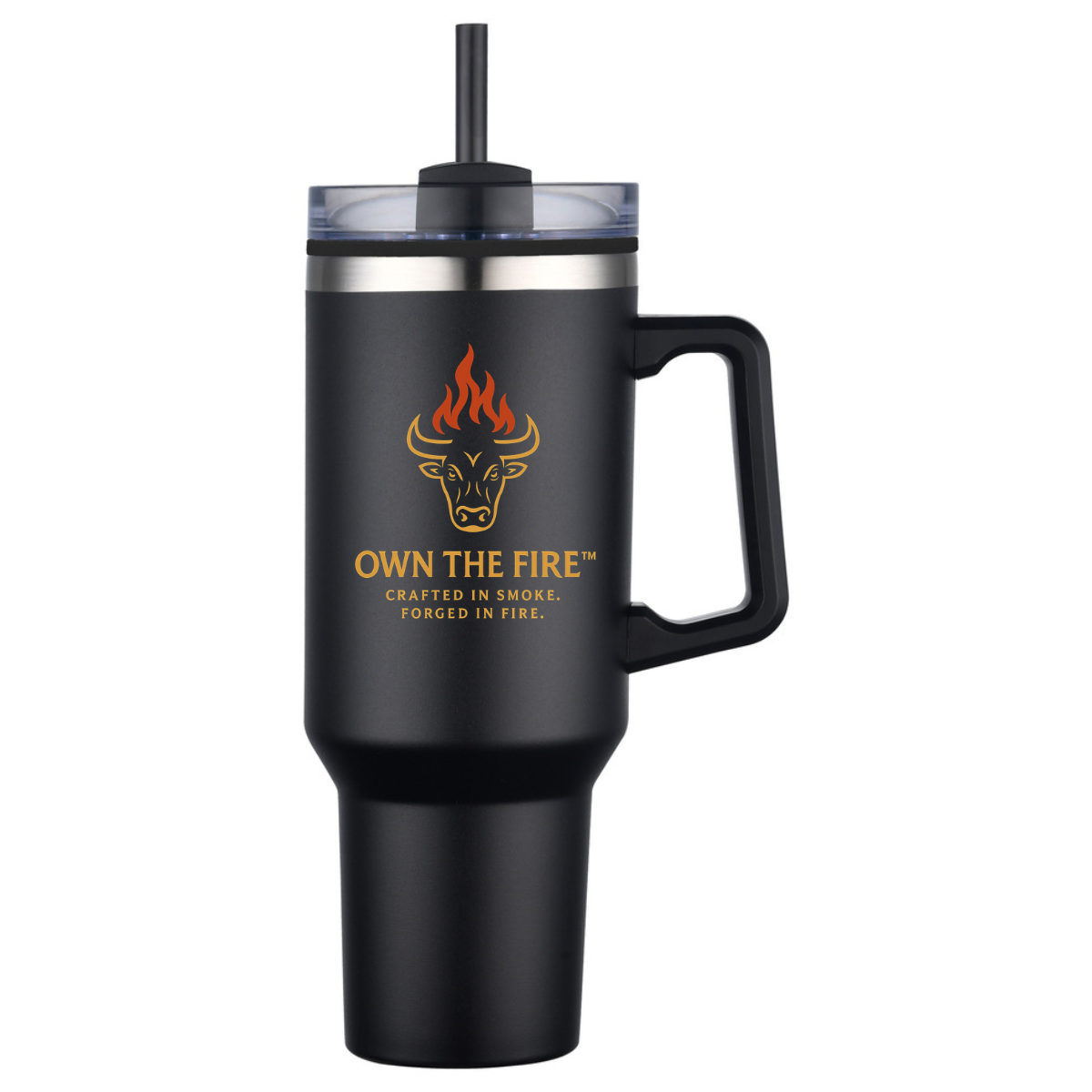 OWN THE FIRE™ 40oz Insulated Tumbler | Built for Long Cooks