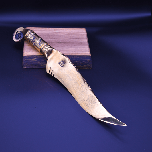 "The Fiddlehead" – Full Gold Collector Knife - OwnTheFire™