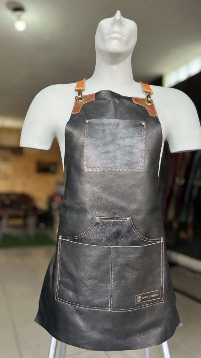 The Frontier ElitePro Leather Apron | Made in USA | OWN THE FIRE™