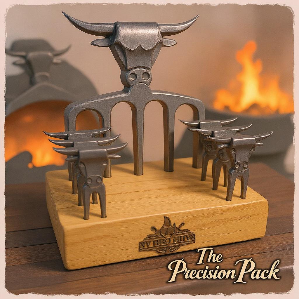 Precision Pack: 5-Prong Fork + 6 Tasting Forks | OWN THE FIRE™