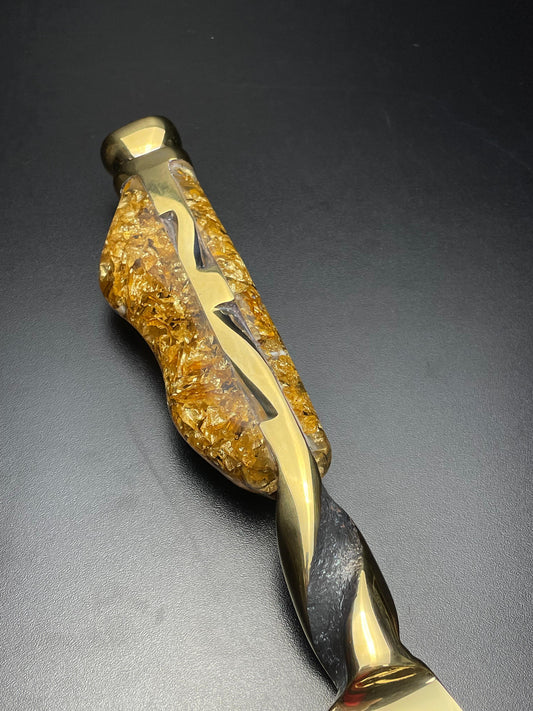 The Gold Reign | Full Gold Custom Blade | OWN THE FIRE™