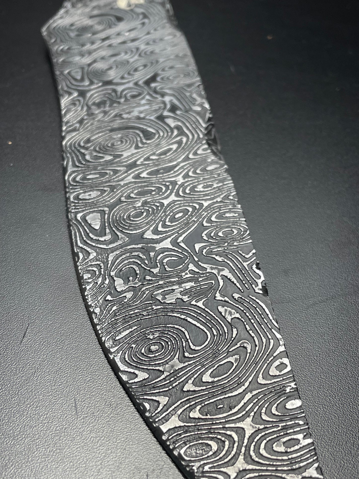 The Abyss Textured Forged Knife | Pearl Resin Handle | OWN THE FIRE™