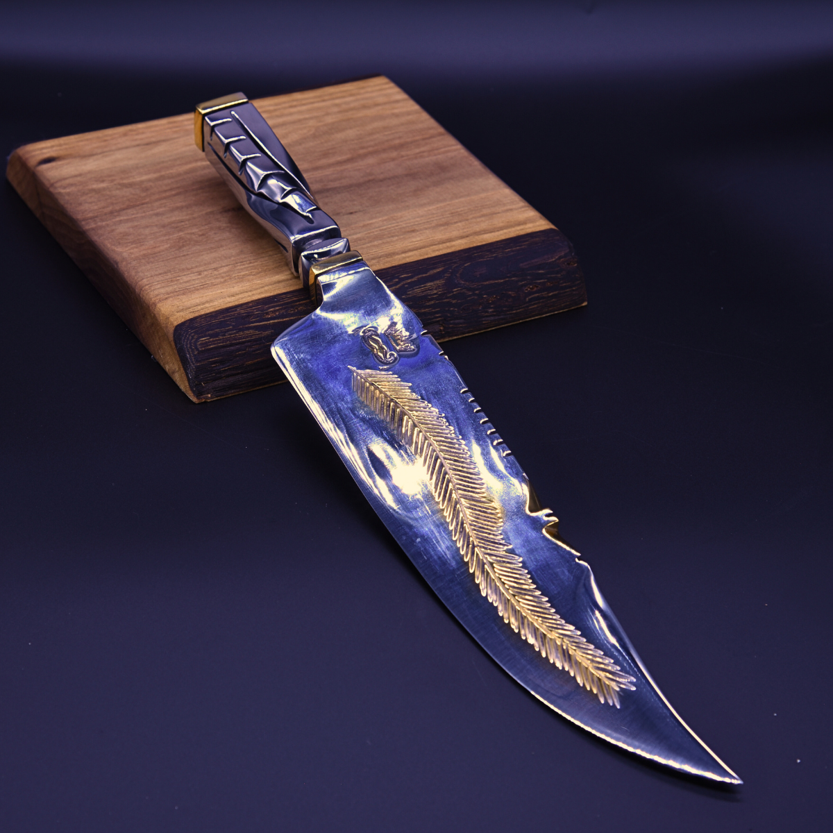 "The Quill" — Mixed Gold & Steel Blade