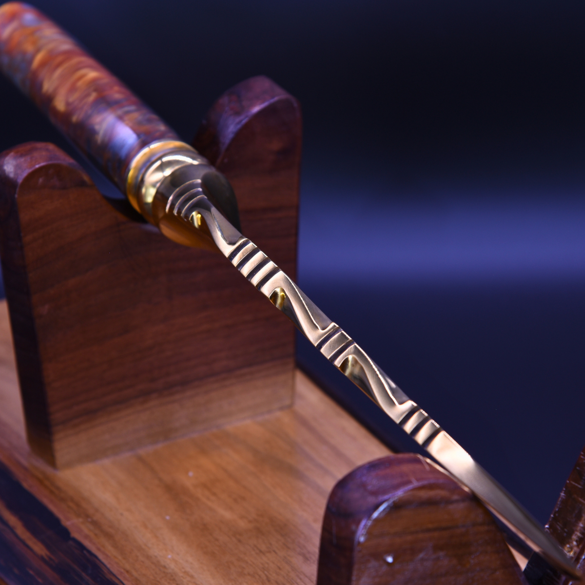 "The Sirocco" — Full Gold Collector Knife