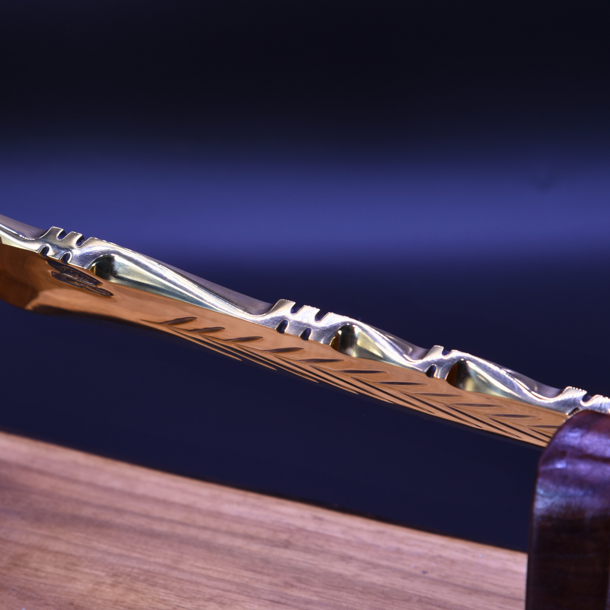 "The Sirocco" — Full Gold Collector Knife