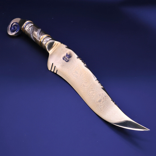 "The Fiddlehead" – Full Gold Collector Knife