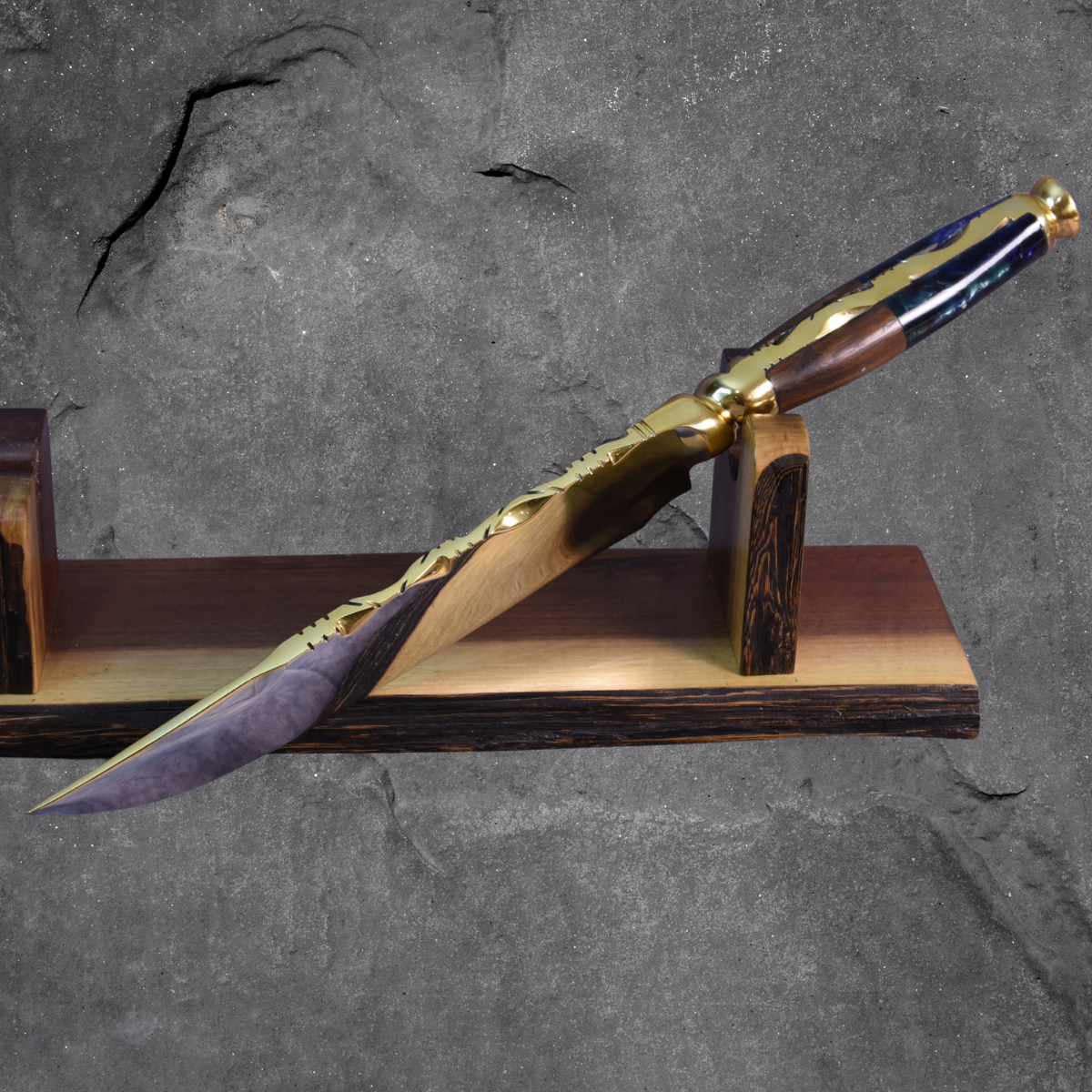 The Shadow Feather — Partial Gold Collector's Blade
