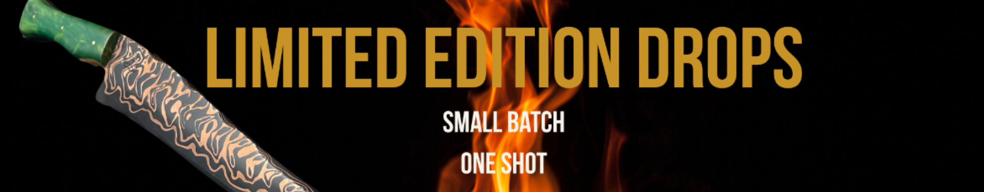 Weapon with 'Limited Edition Drops' text on a black background