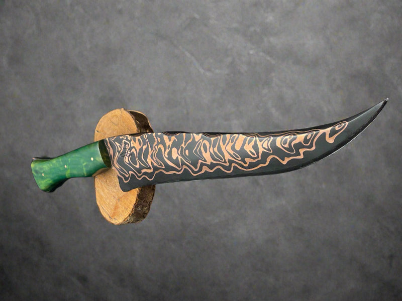 The Serpent's Kiss - Mokume Gane Collector Knife