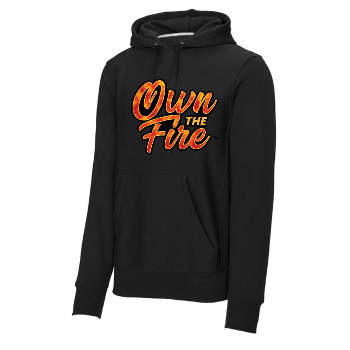 OWN THE FIRE™ – Signature Flame Script Hoodie