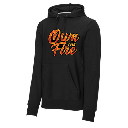 OWN THE FIRE™ – Signature Flame Script Hoodie