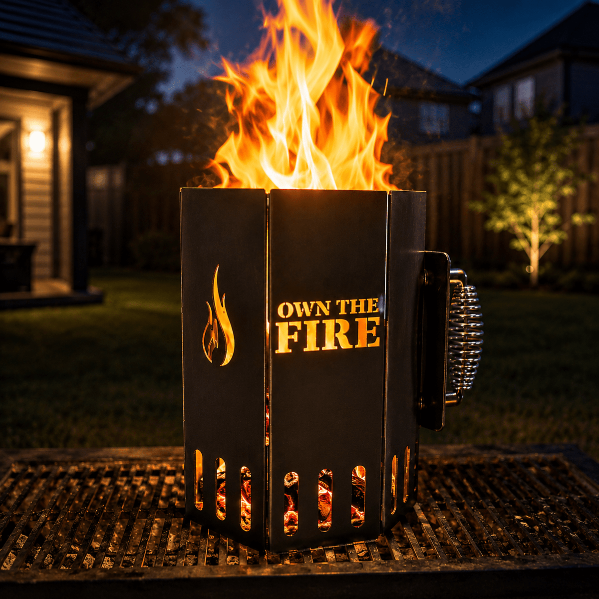 Heavy-Duty Charcoal Chimney | Own The Fire® - OwnTheFire®