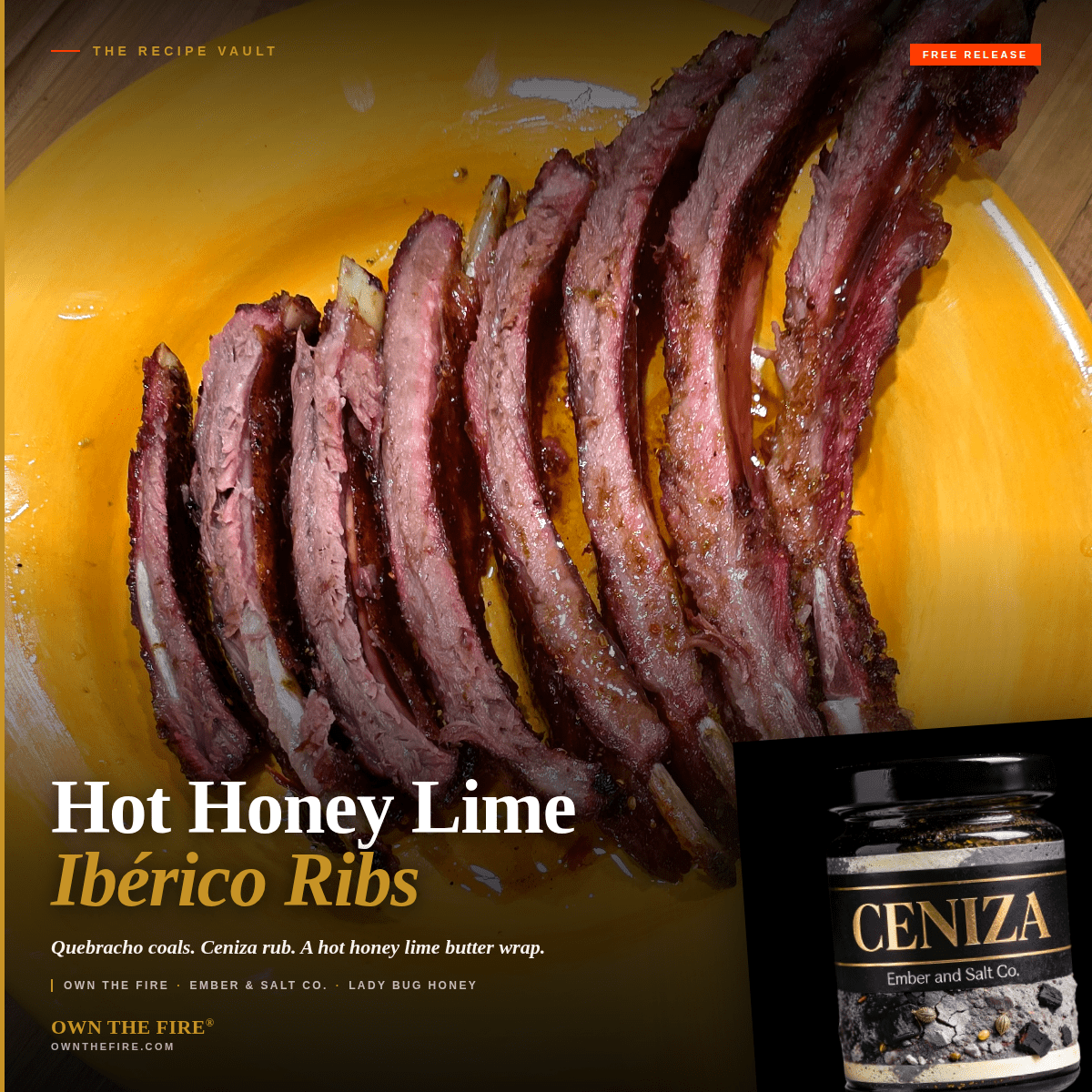 Iberico Hot Honey Ribs | Own The Fire® Vault - OwnTheFire™