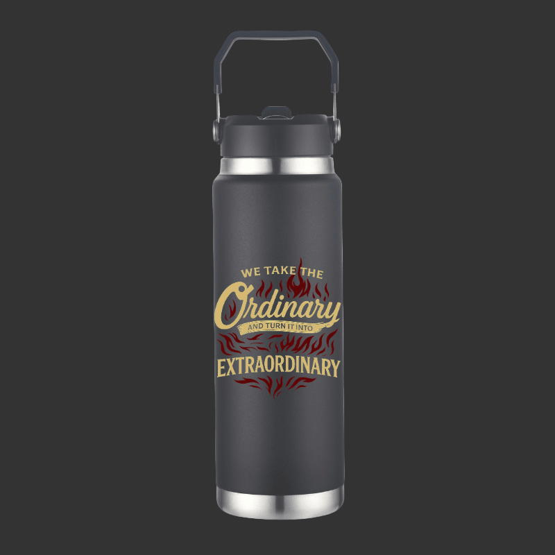 OWN THE FIRE™ 30oz Insulated Bottle — "Ordinary into Extraordinary" Edition - OwnTheFire™