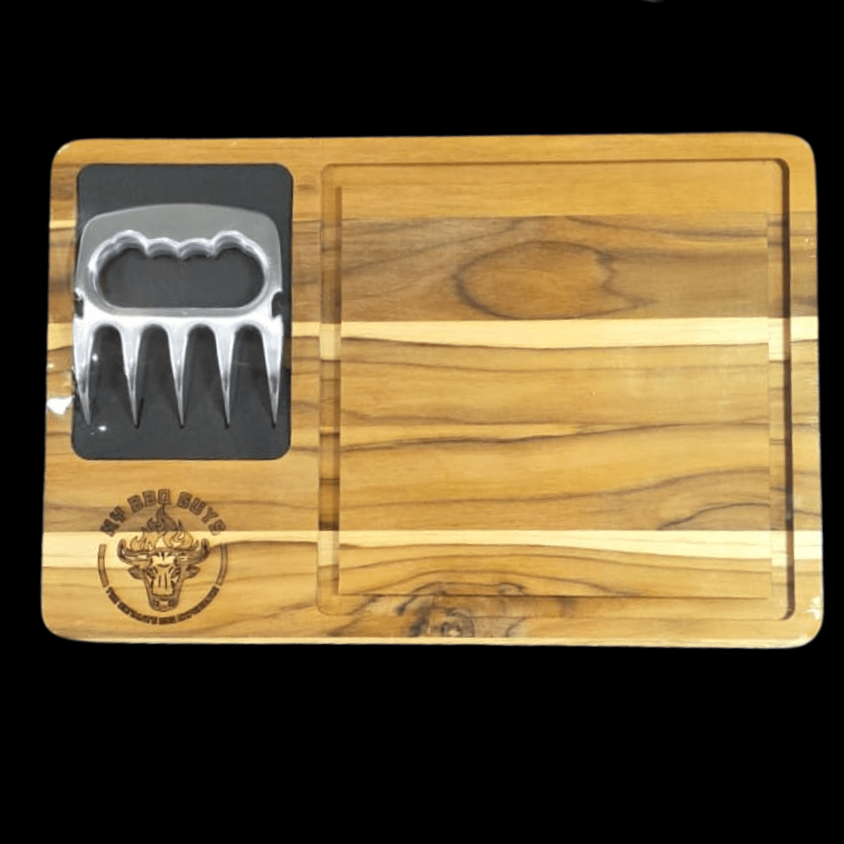 Pitmaster Set: Teak Carving Board + Bear Claw | OWN THE FIRE™ - OwnTheFire™