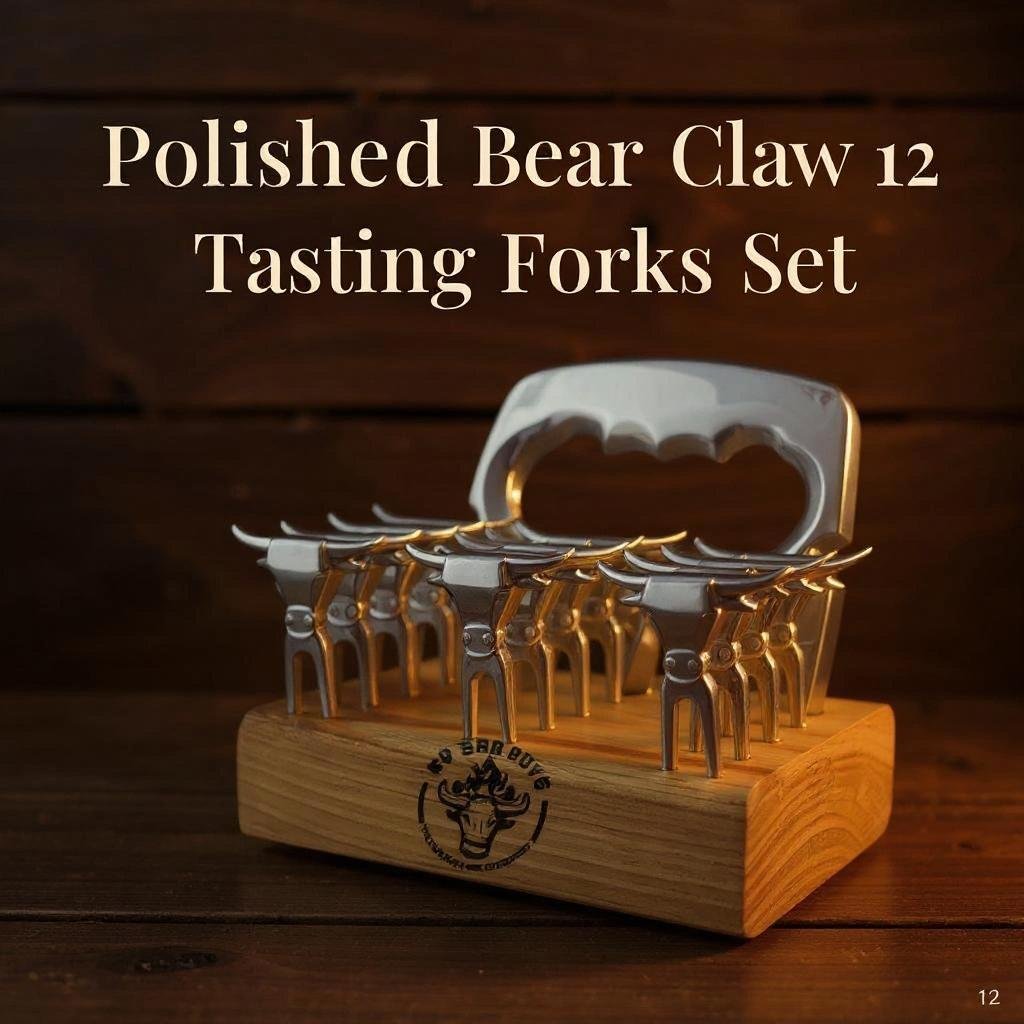 Shred & Serve Kit: Bear Claw + 12 Tasting Forks | OWN THE FIRE™ - OwnTheFire™