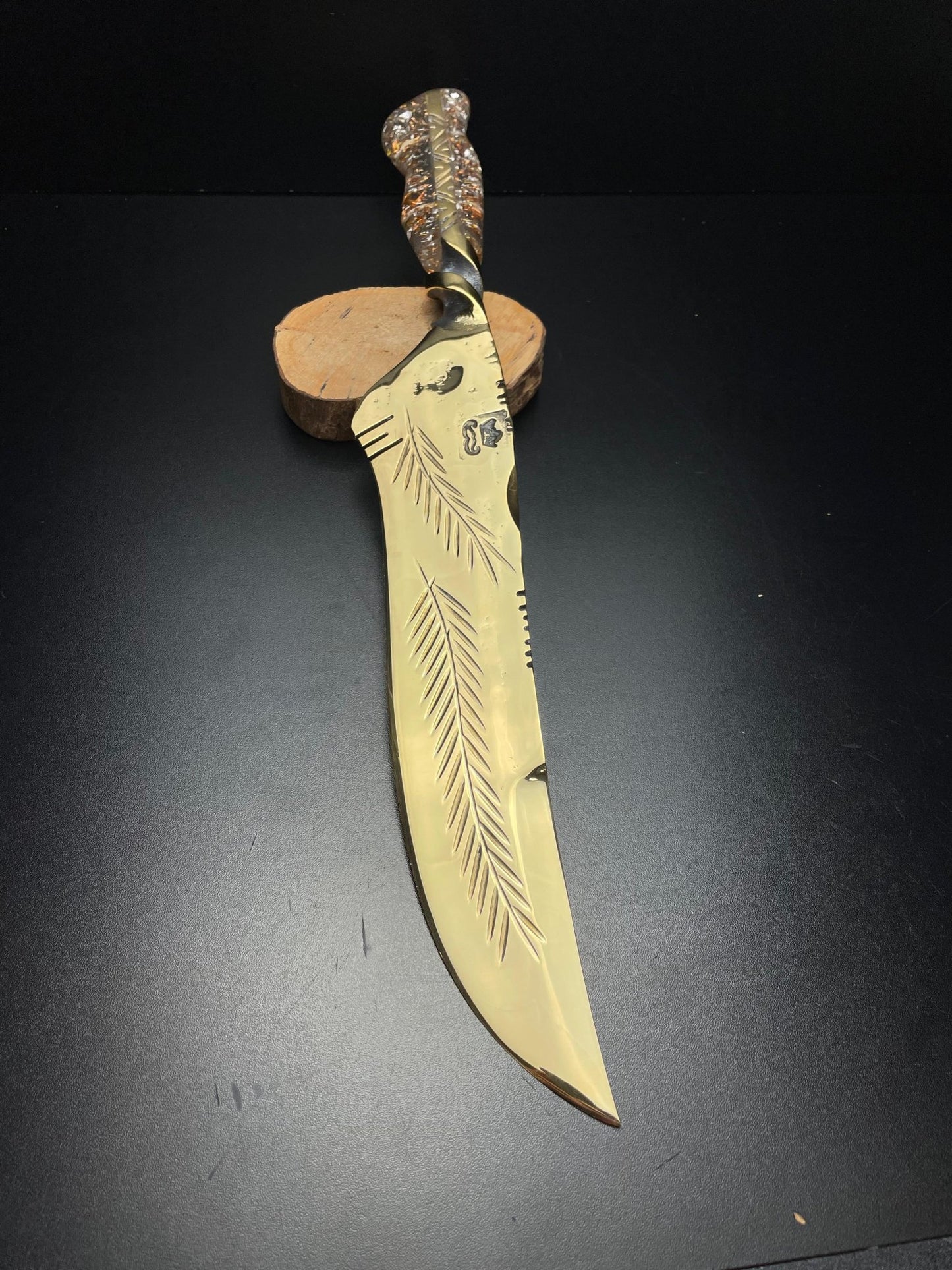 The Ember King | Full Gold Collector Knife | OWN THE FIRE™ - OwnTheFire™