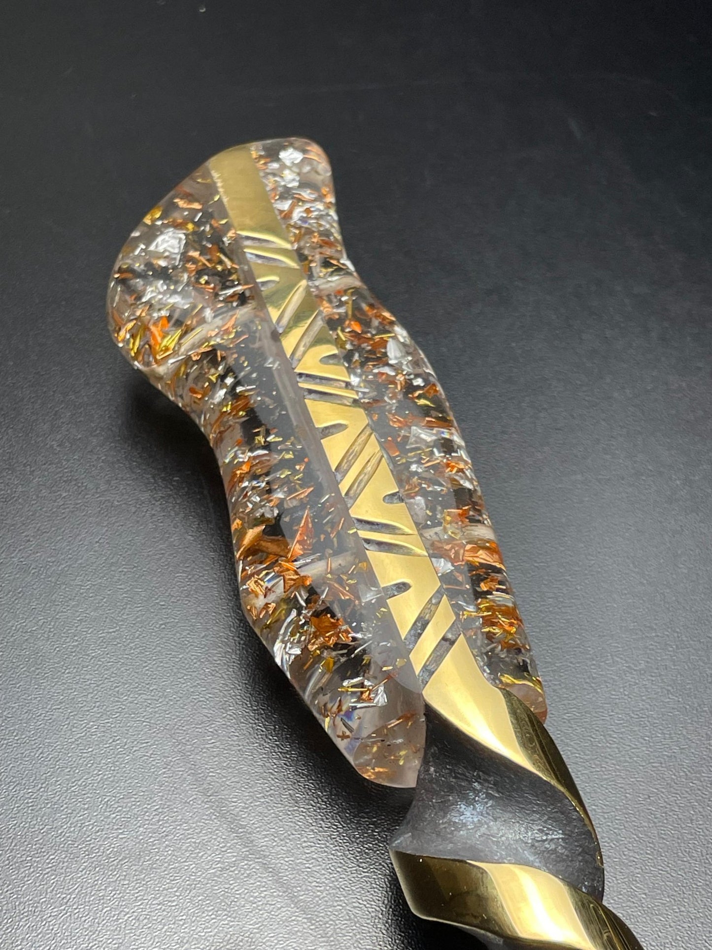 The Ember King | Full Gold Collector Knife | OWN THE FIRE™ - OwnTheFire™