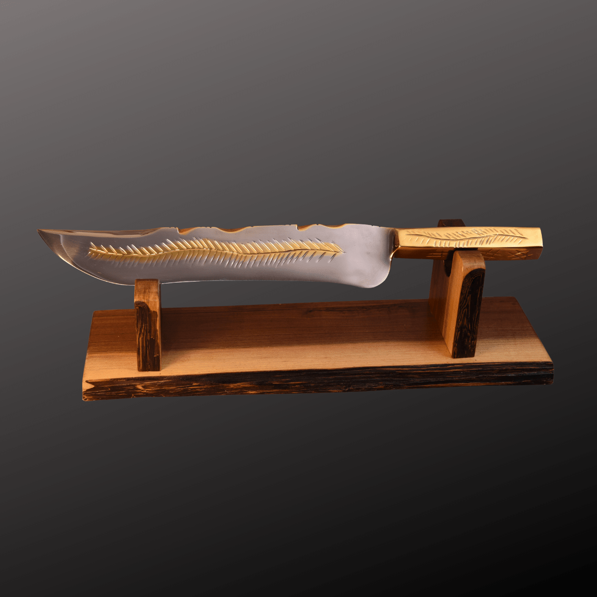 The Gilded Spine — Partial Gold Masterpiece - OwnTheFire™