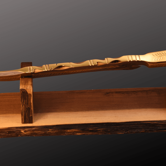 The Gilded Spine — Partial Gold Masterpiece - OwnTheFire™