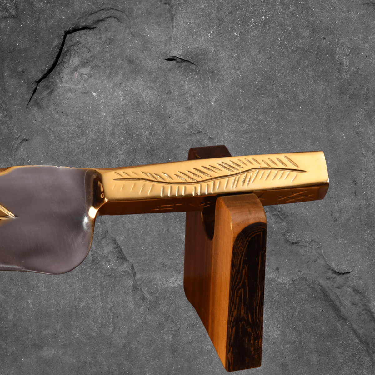 The Gilded Spine — Partial Gold Masterpiece - OwnTheFire™
