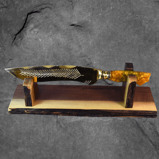 The Gold Fern — Full Gold Collector's Blade - OwnTheFire™