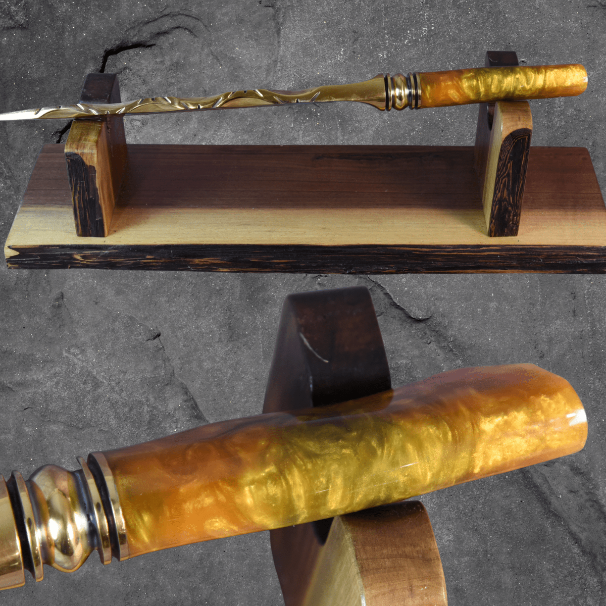 The Gold Fern — Full Gold Collector's Blade - OwnTheFire™
