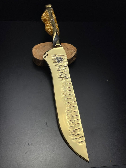 The Gold Reign | Full Gold Custom Blade | OWN THE FIRE™ - OwnTheFire™
