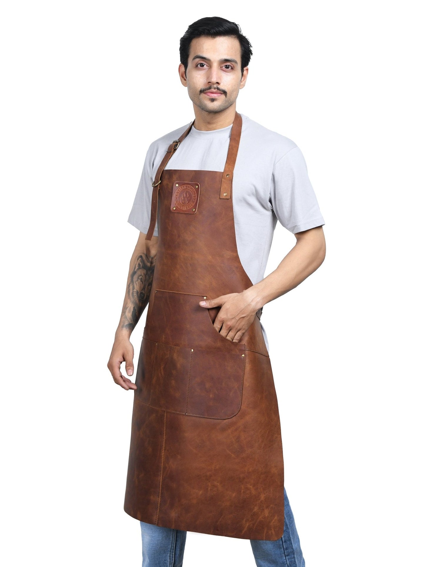 The Matador Leather Apron | OWN THE FIRE® Artisan Leather Collection - OwnTheFire™
