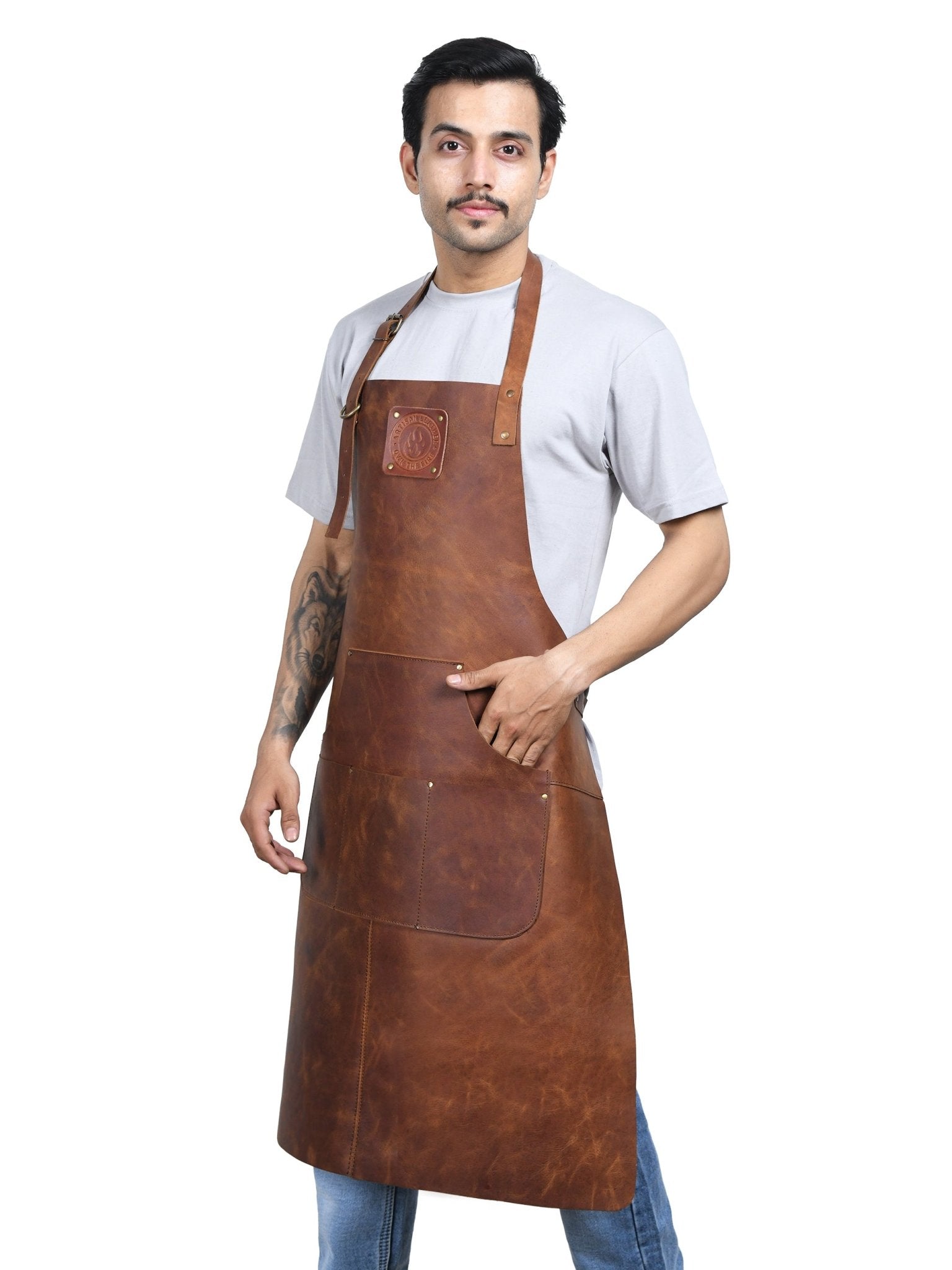 The Matador Leather Apron | OWN THE FIRE® Artisan Leather Collection - OwnTheFire™