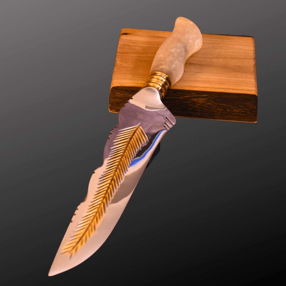 The Pale Ember — Partial Gold Collector's Blade - OwnTheFire™