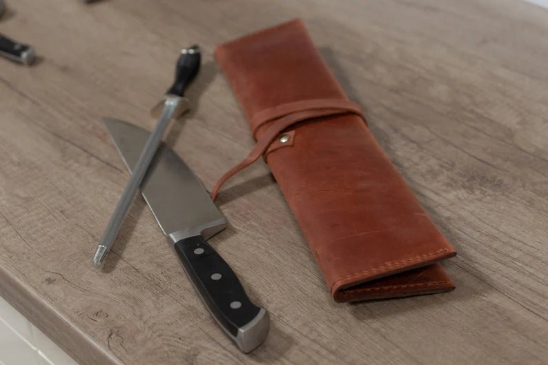 The Pit Roll 2 - Knife Leather Bag | Destres Leather | OWN THE FIRE™ - OwnTheFire™