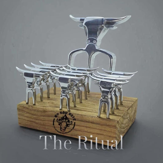 The Ritual Kit: Trident + 12 Tasting Forks | OWN THE FIRE™ - OwnTheFire™