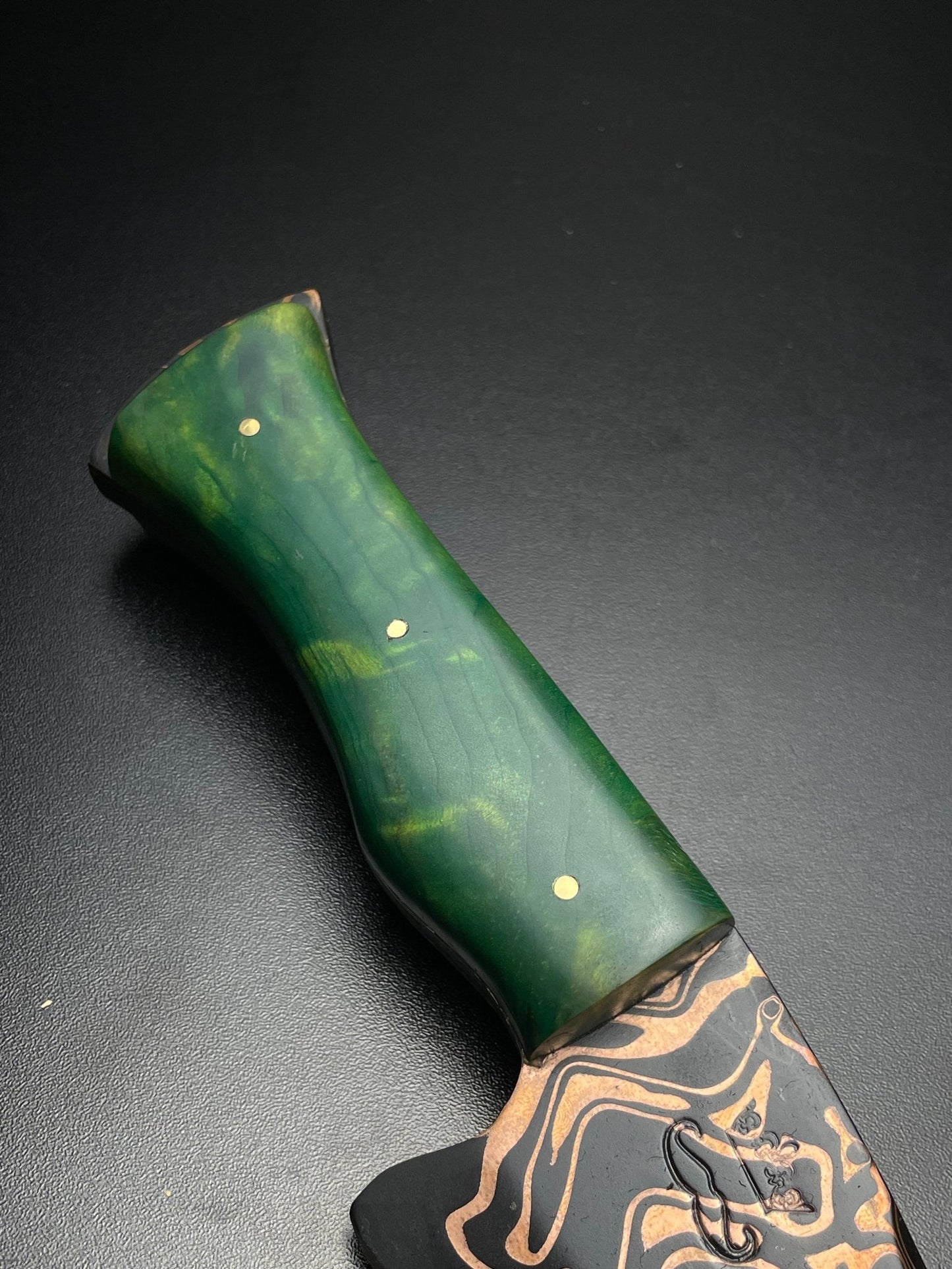 The Serpent's Kiss | Mokume Gane Collector's Knife | OWN THE FIRE™ - OwnTheFire™