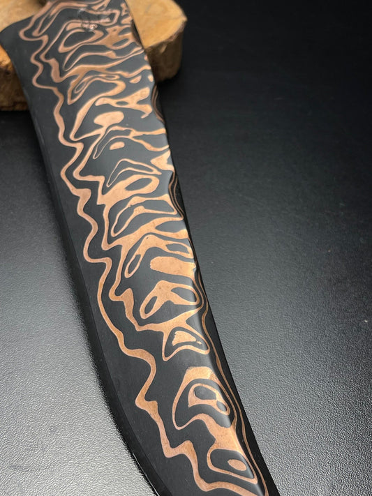 The Serpent's Kiss | Mokume Gane Collector's Knife | OWN THE FIRE™ - OwnTheFire™