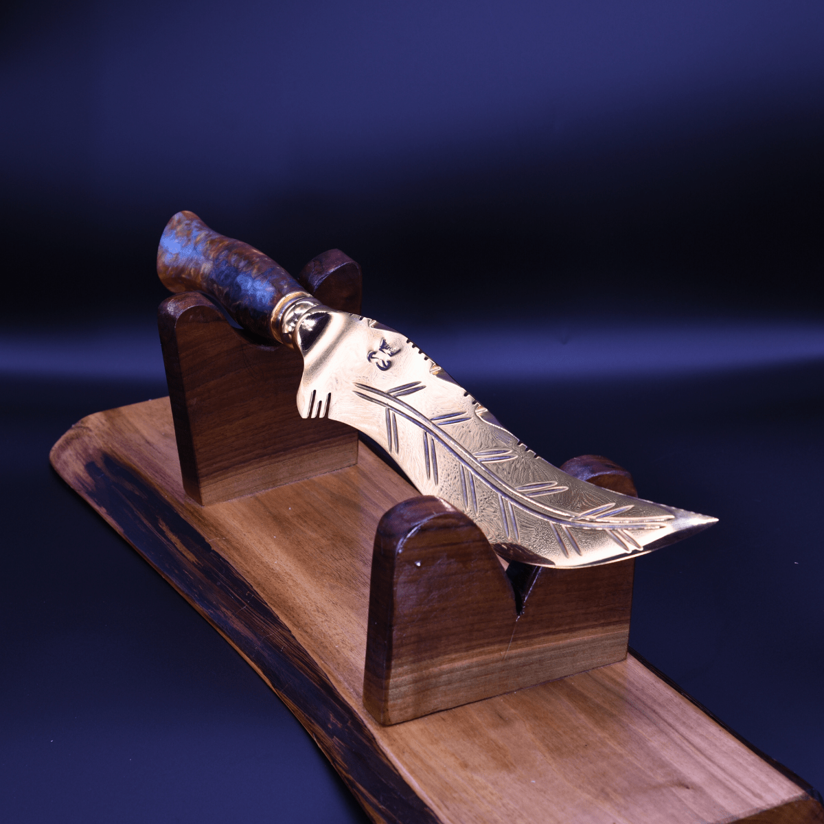 "The Sirocco" — Full Gold Collector Knife - OwnTheFire™