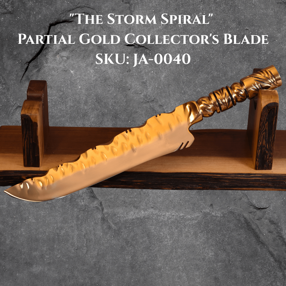 The Storm Spiral — Partial Gold Collector's Blade - OwnTheFire™