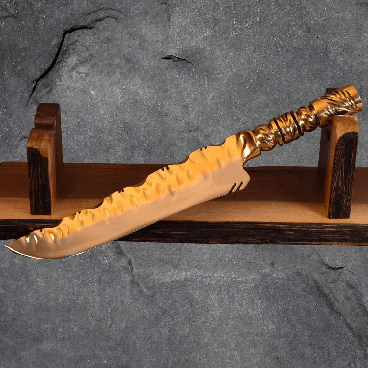 The Storm Spiral — Partial Gold Collector's Blade - OwnTheFire™
