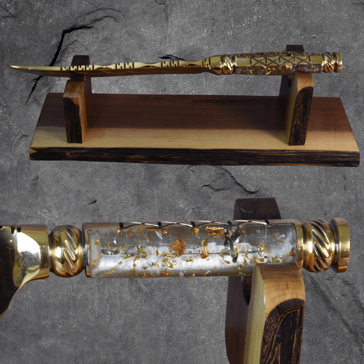 The Sunflare — Full Gold Collector's Blade - OwnTheFire™