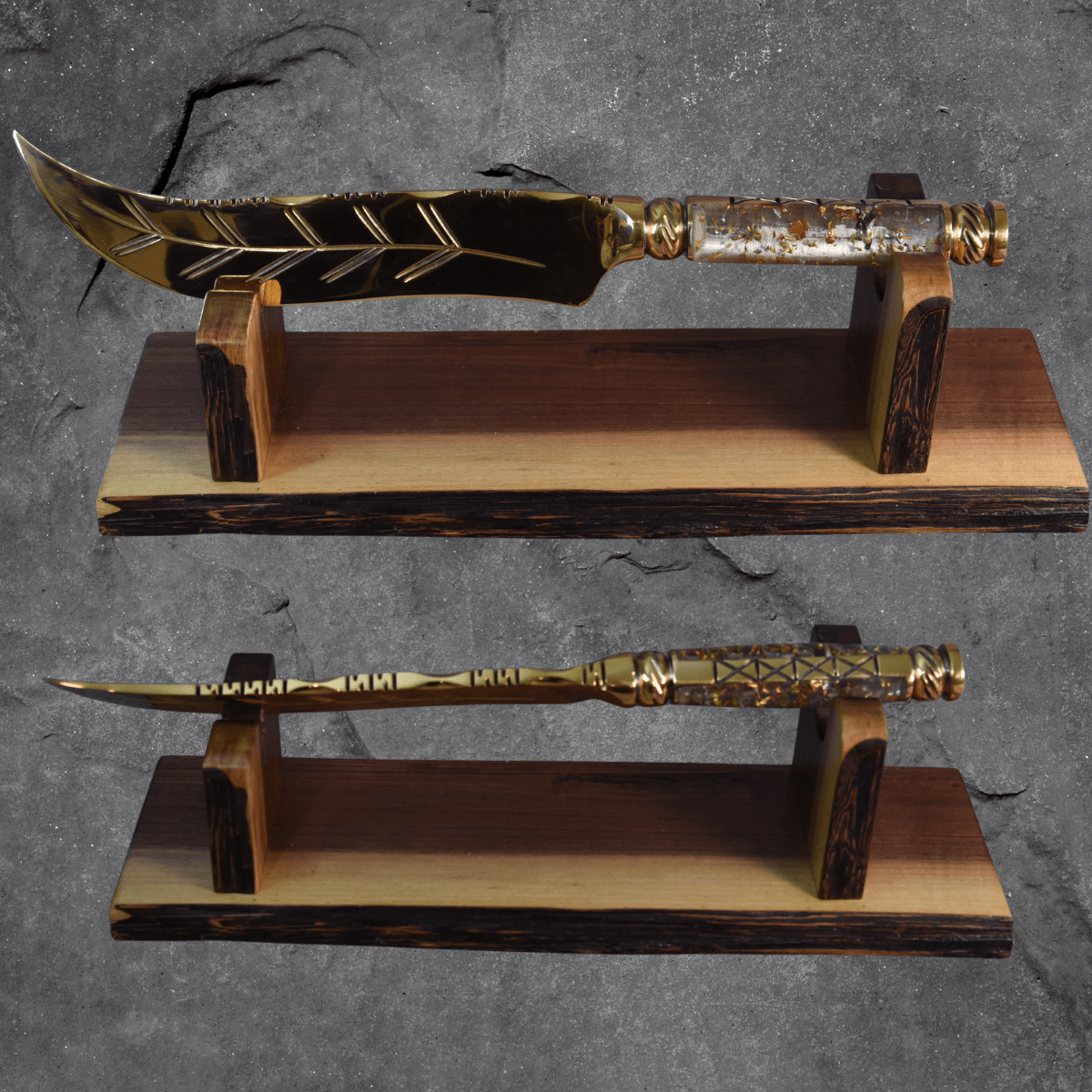 The Sunflare — Full Gold Collector's Blade - OwnTheFire™