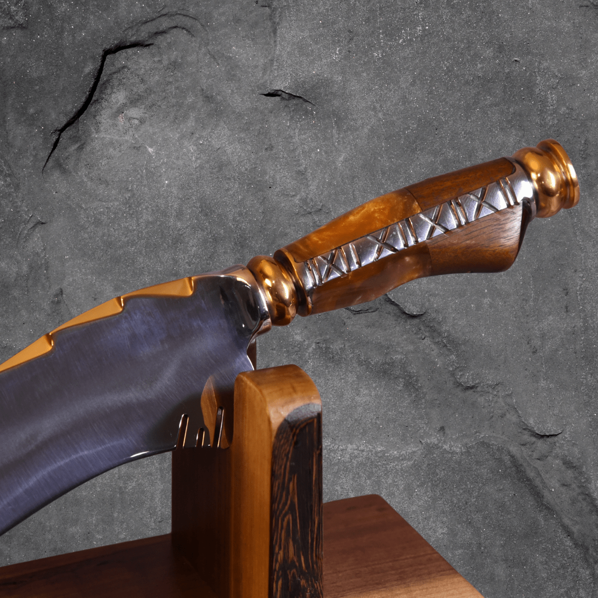 The Triad — Partial Gold Collector's Blade - OwnTheFire™