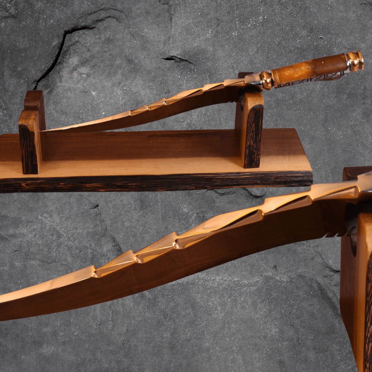 The Triad — Partial Gold Collector's Blade - OwnTheFire™