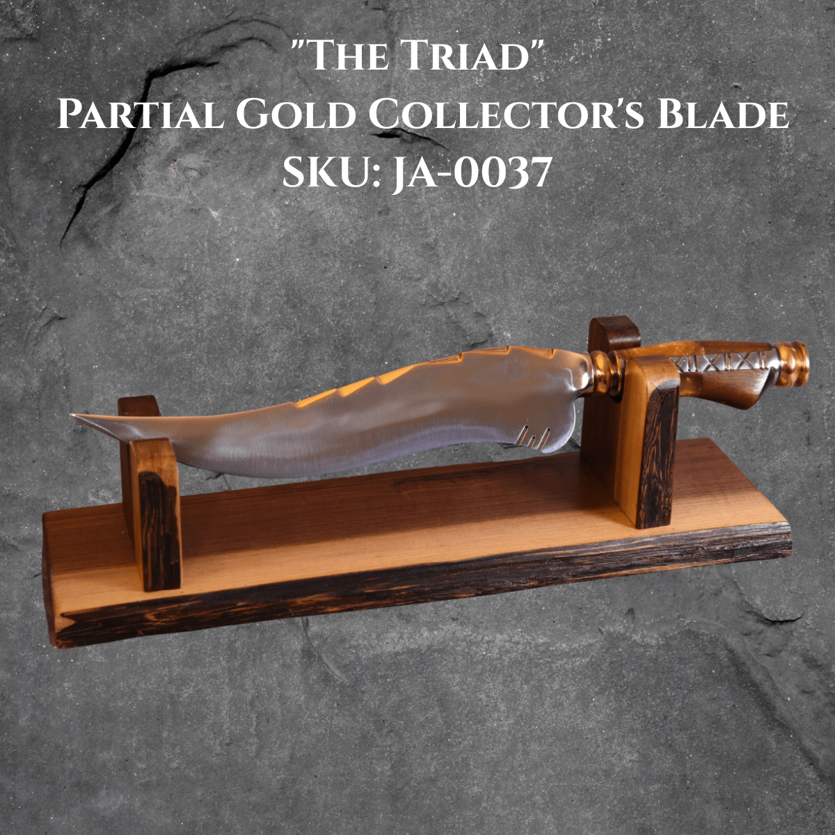 The Triad — Partial Gold Collector's Blade - OwnTheFire™